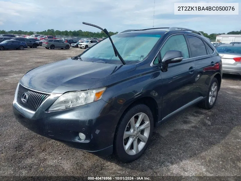 2011 Lexus Rx 350 VIN: 2T2ZK1BA4BC050076 Lot: 40476956