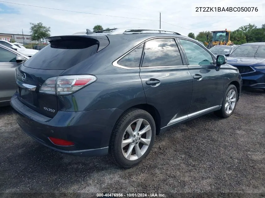 2T2ZK1BA4BC050076 2011 Lexus Rx 350