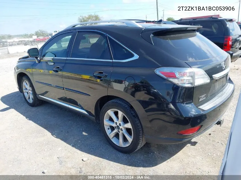 2011 Lexus Rx 350 VIN: 2T2ZK1BA1BC053906 Lot: 40481315