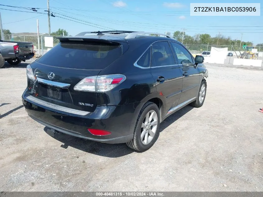 2T2ZK1BA1BC053906 2011 Lexus Rx 350