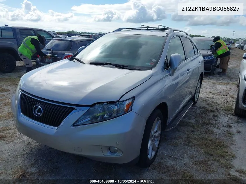 2011 Lexus Rx 350 VIN: 2T2ZK1BA9BC056827 Lot: 40489980