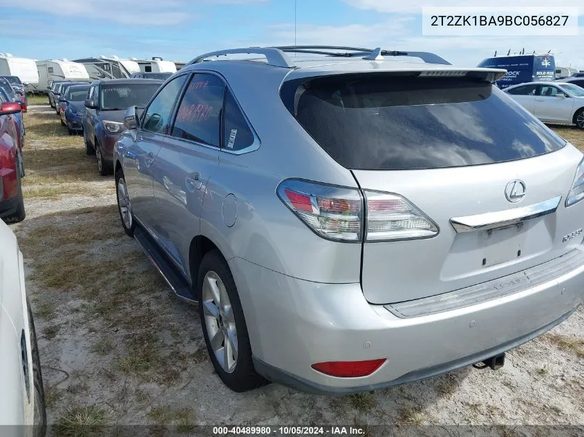 2011 Lexus Rx 350 VIN: 2T2ZK1BA9BC056827 Lot: 40489980