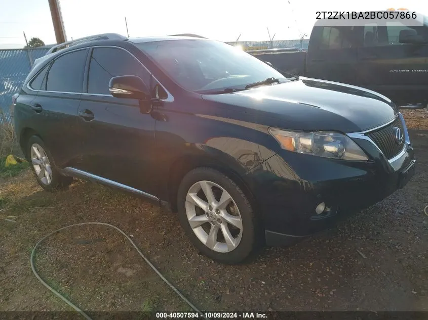 2011 Lexus Rx 350 VIN: 2T2ZK1BA2BC057866 Lot: 40507594