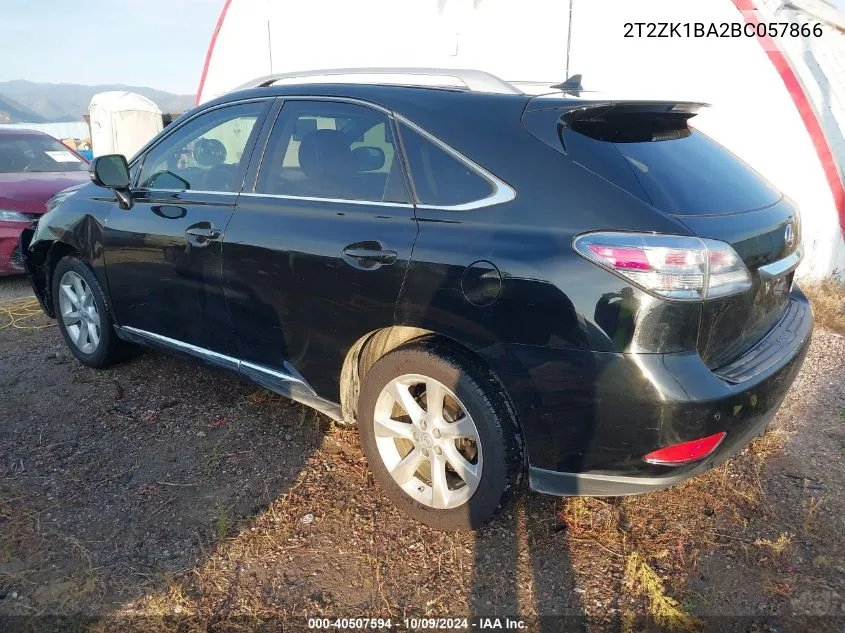 2011 Lexus Rx 350 VIN: 2T2ZK1BA2BC057866 Lot: 40507594