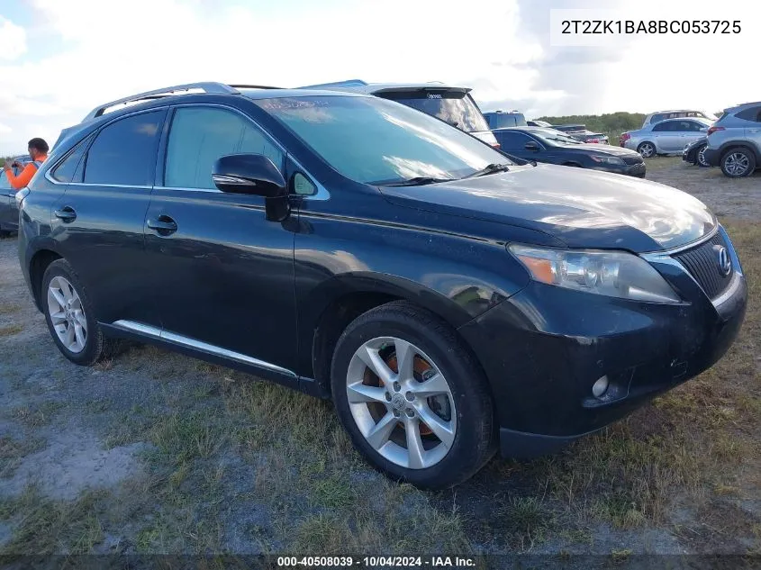 2011 Lexus Rx 350 VIN: 2T2ZK1BA8BC053725 Lot: 40508039