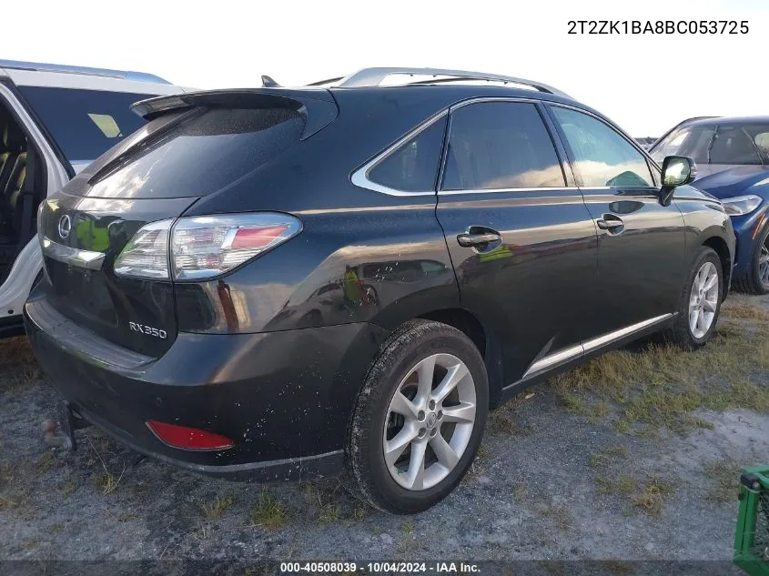 2011 Lexus Rx 350 VIN: 2T2ZK1BA8BC053725 Lot: 40508039