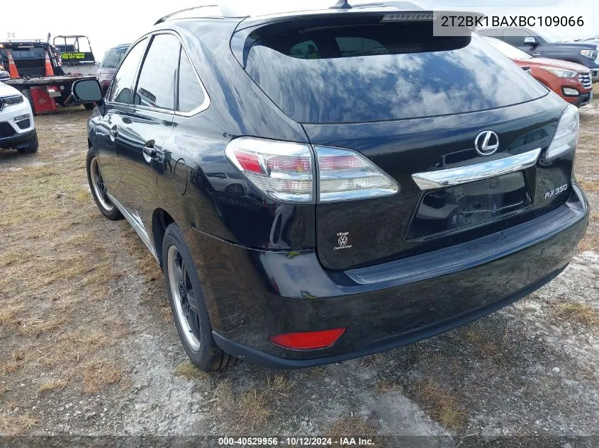 2011 Lexus Rx 350 VIN: 2T2BK1BAXBC109066 Lot: 40529956