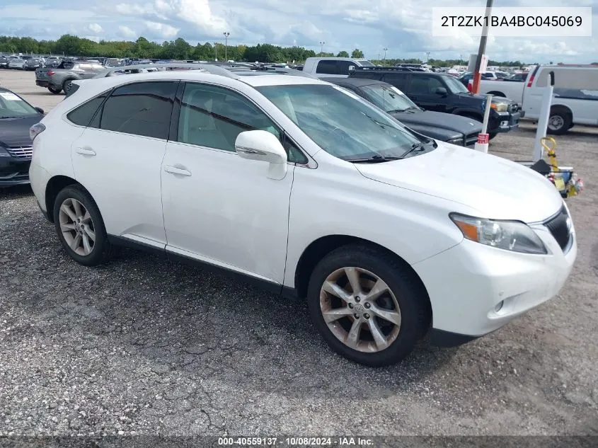 2011 Lexus Rx 350 VIN: 2T2ZK1BA4BC045069 Lot: 40559137