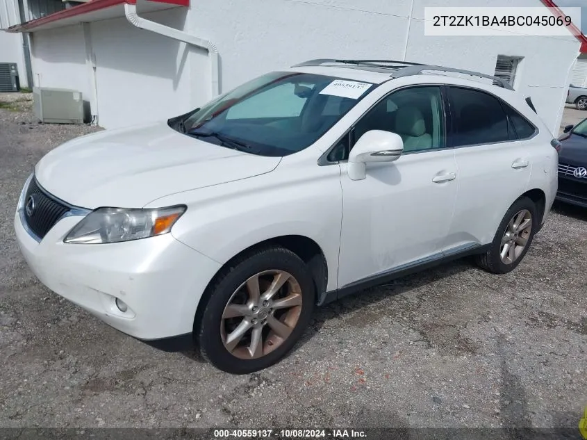 2011 Lexus Rx 350 VIN: 2T2ZK1BA4BC045069 Lot: 40559137