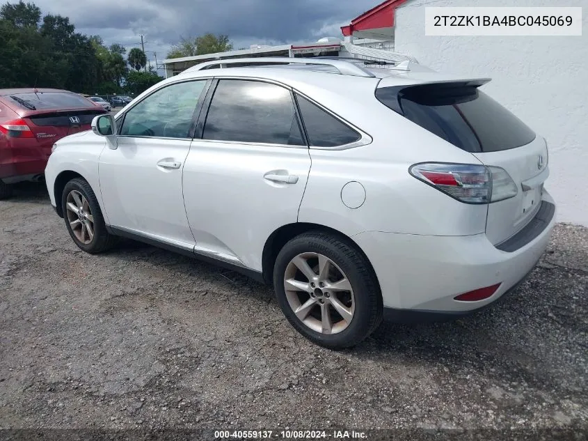 2011 Lexus Rx 350 VIN: 2T2ZK1BA4BC045069 Lot: 40559137