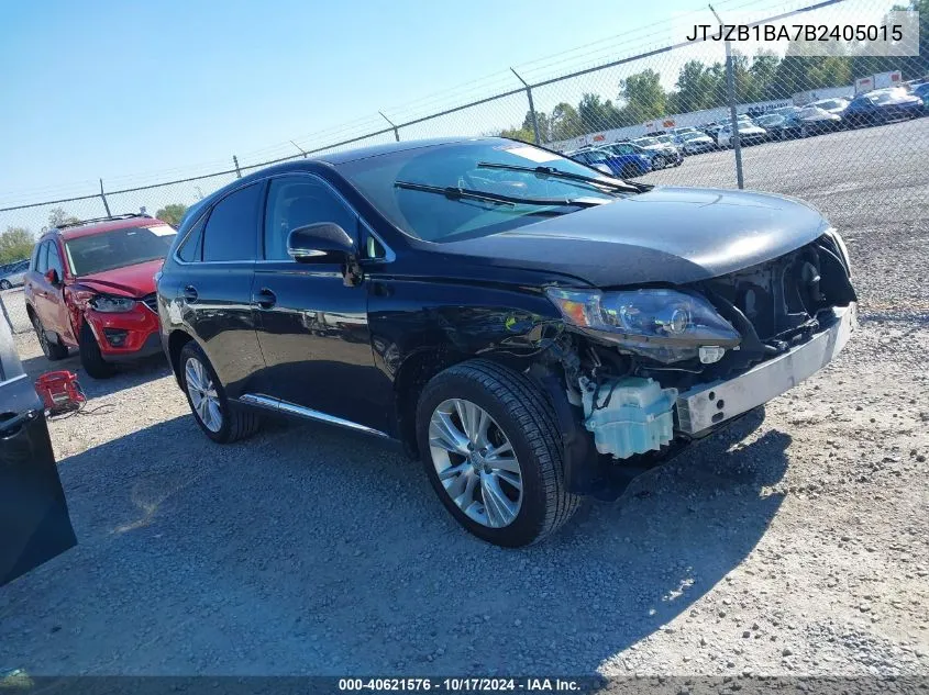 2011 Lexus Rx 450H VIN: JTJZB1BA7B2405015 Lot: 40621576