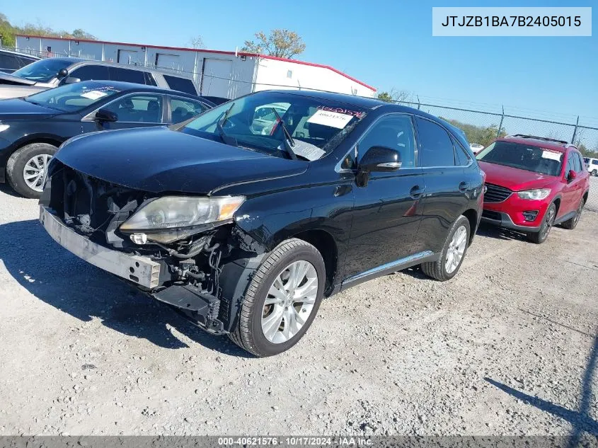 2011 Lexus Rx 450H VIN: JTJZB1BA7B2405015 Lot: 40621576