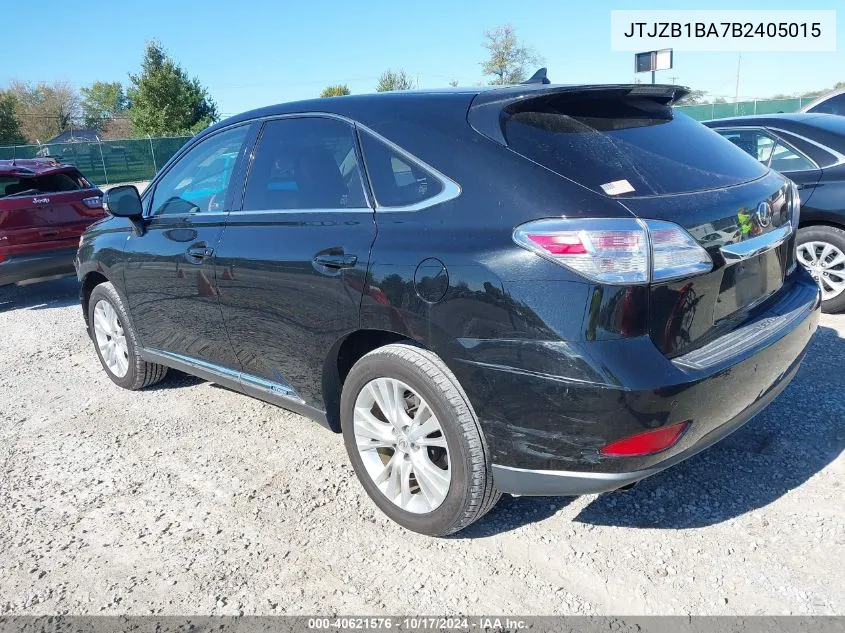 2011 Lexus Rx 450H VIN: JTJZB1BA7B2405015 Lot: 40621576