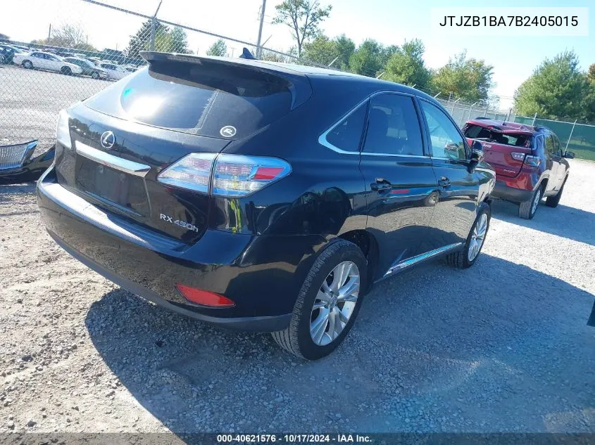 2011 Lexus Rx 450H VIN: JTJZB1BA7B2405015 Lot: 40621576