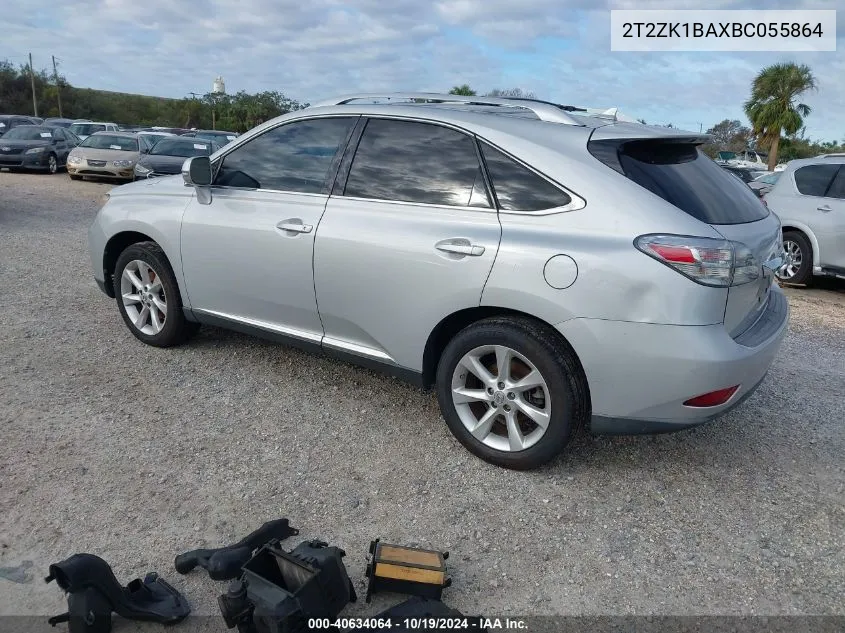 2011 Lexus Rx 350 VIN: 2T2ZK1BAXBC055864 Lot: 40634064