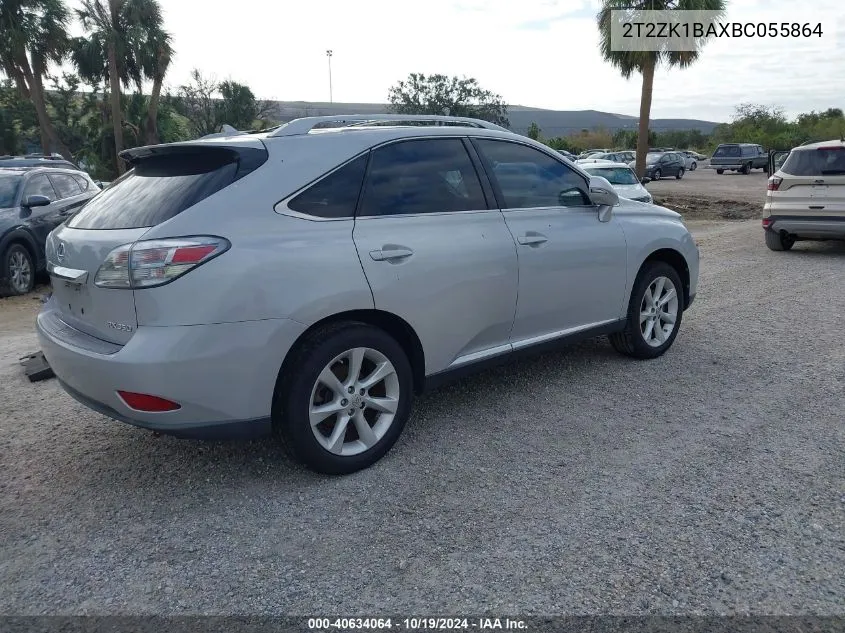 2011 Lexus Rx 350 VIN: 2T2ZK1BAXBC055864 Lot: 40634064