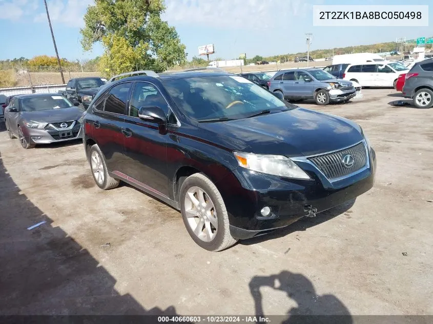 2011 Lexus Rx 350 VIN: 2T2ZK1BA8BC050498 Lot: 40660603