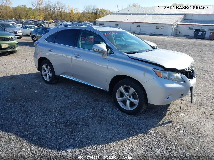 2011 Lexus Rx 350 VIN: 2T2BK1BA8BC090467 Lot: 40709857