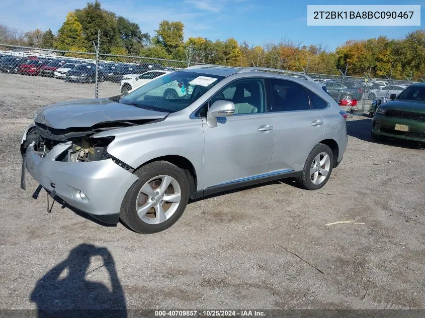 2011 Lexus Rx 350 VIN: 2T2BK1BA8BC090467 Lot: 40709857