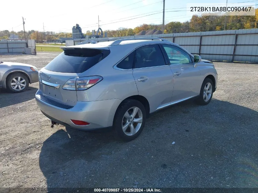 2011 Lexus Rx 350 VIN: 2T2BK1BA8BC090467 Lot: 40709857