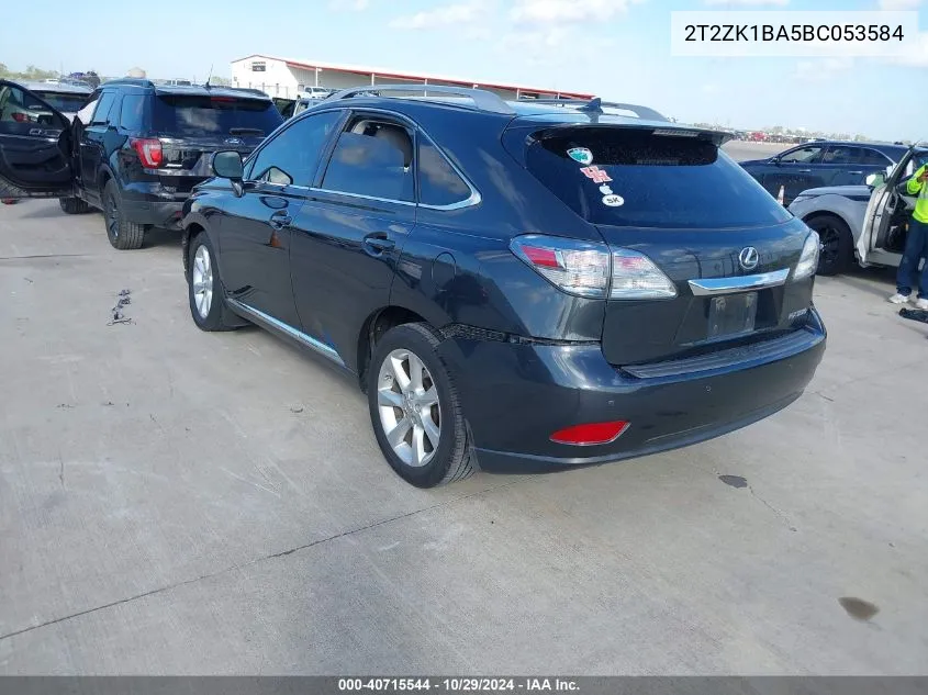 2011 Lexus Rx 350 VIN: 2T2ZK1BA5BC053584 Lot: 40715544