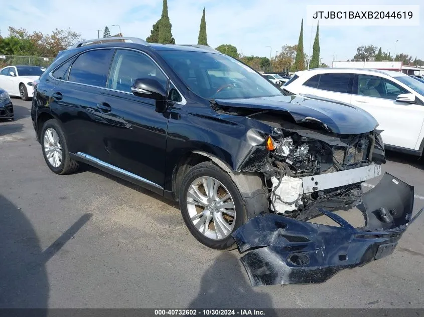 2011 Lexus Rx 450H VIN: JTJBC1BAXB2044619 Lot: 40732602