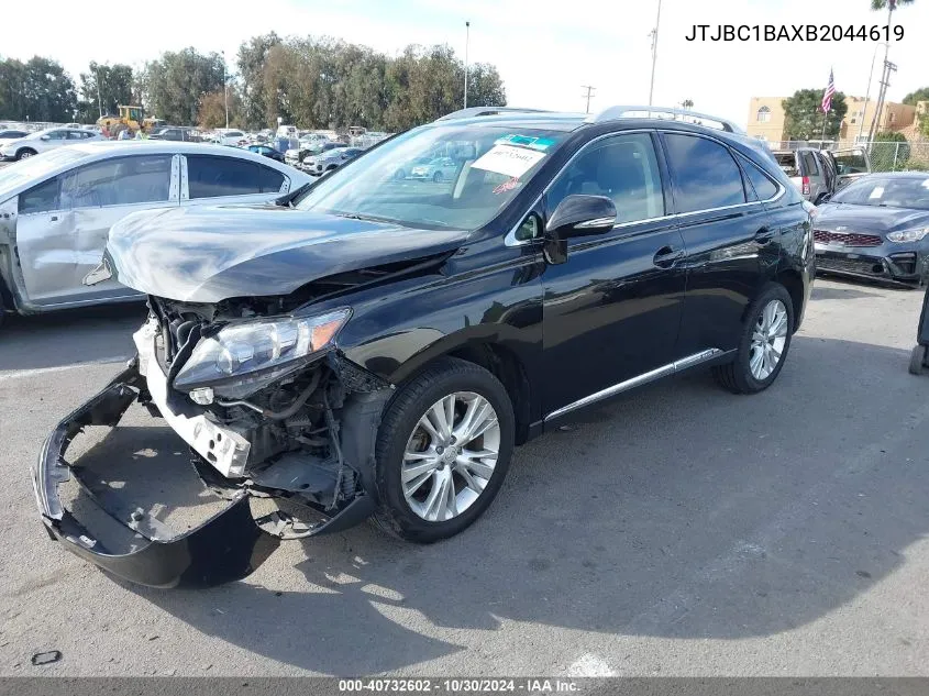 2011 Lexus Rx 450H VIN: JTJBC1BAXB2044619 Lot: 40732602