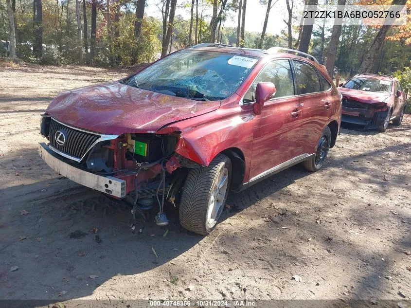 2011 Lexus Rx 350 VIN: 2T2ZK1BA6BC052766 Lot: 40746356