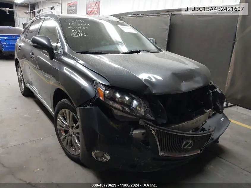 2011 Lexus Rx 450H VIN: JTJBC1BA4B2421607 Lot: 40779629