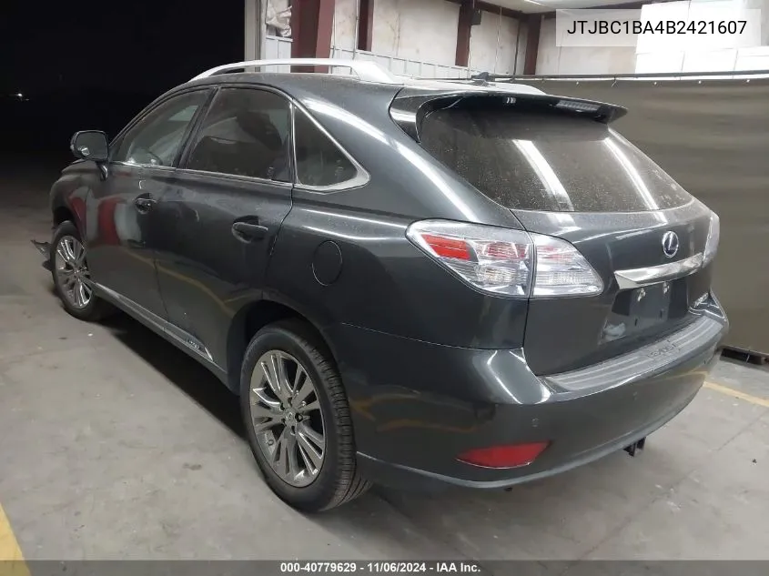 2011 Lexus Rx 450H VIN: JTJBC1BA4B2421607 Lot: 40779629