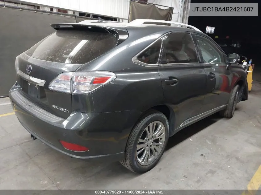 2011 Lexus Rx 450H VIN: JTJBC1BA4B2421607 Lot: 40779629