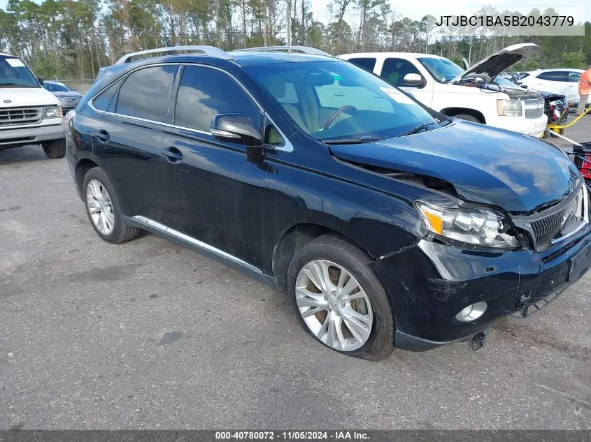 2011 Lexus Rx 450H VIN: JTJBC1BA5B2043779 Lot: 40780072