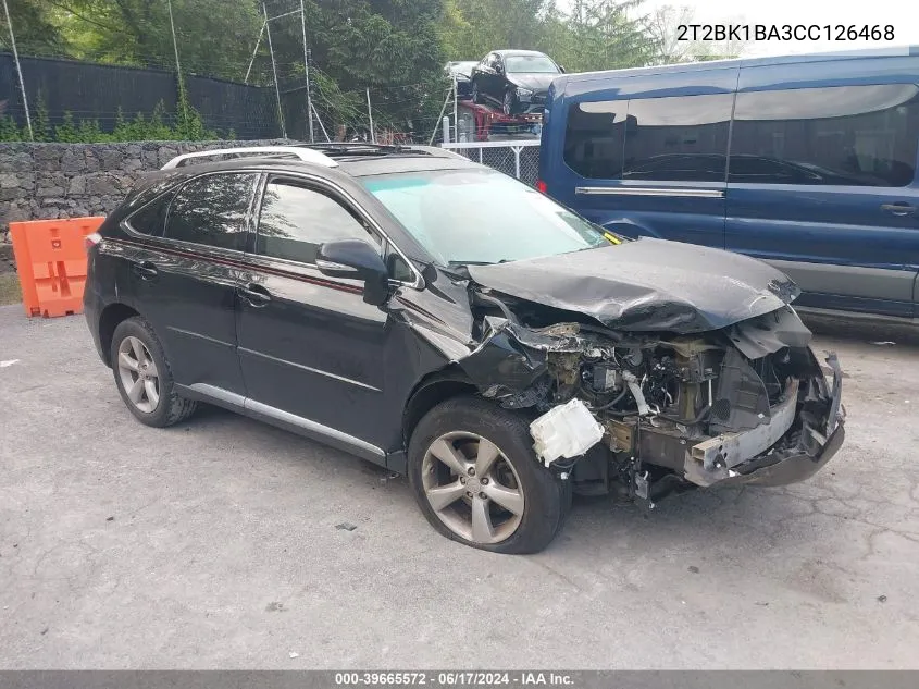 2T2BK1BA3CC126468 2012 Lexus Rx 350