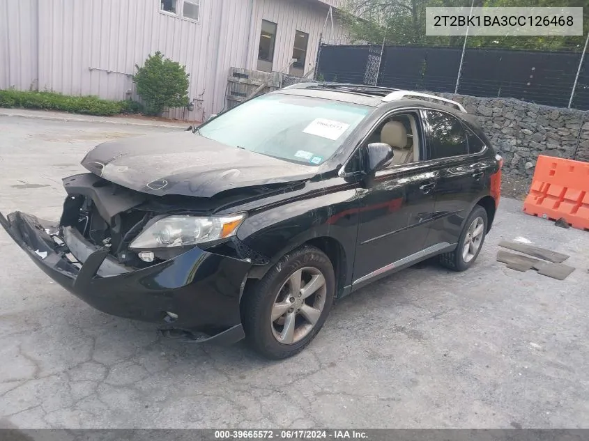 2T2BK1BA3CC126468 2012 Lexus Rx 350