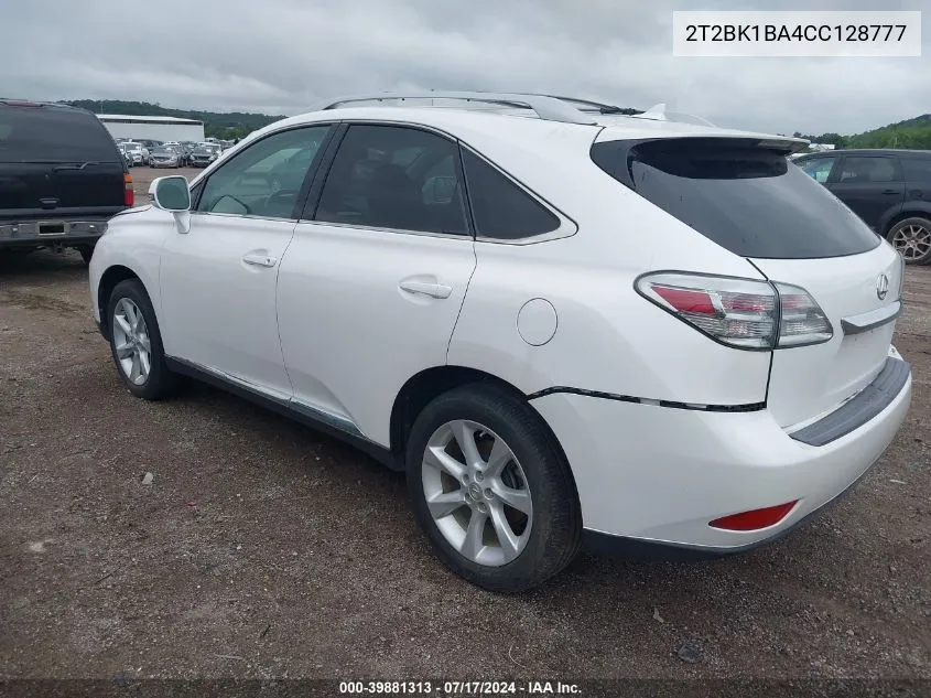 2T2BK1BA4CC128777 2012 Lexus Rx 350