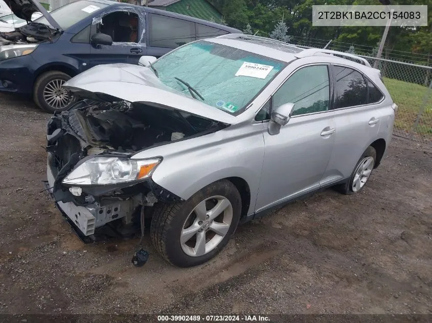 2012 Lexus Rx 350 350 VIN: 2T2BK1BA2CC154083 Lot: 39902489