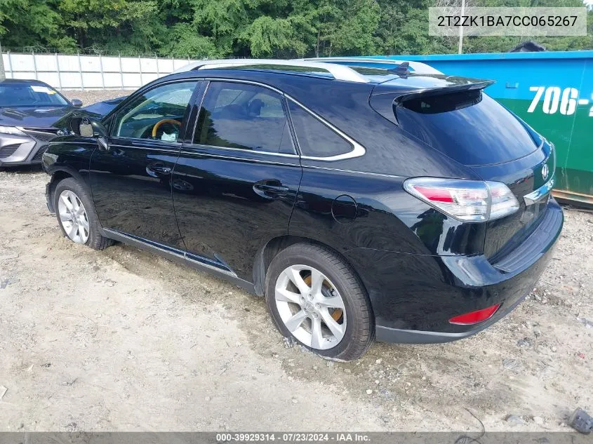 2T2ZK1BA7CC065267 2012 Lexus Rx 350