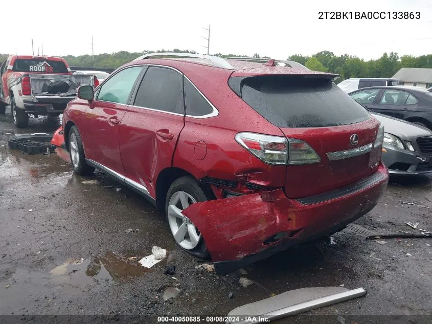 2T2BK1BA0CC133863 2012 Lexus Rx 350