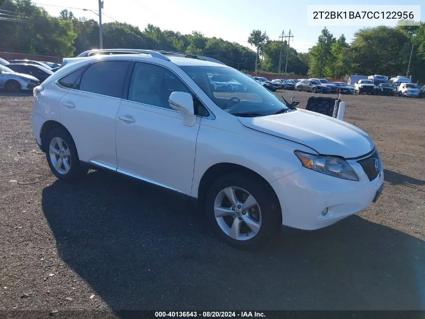 2T2BK1BA7CC122956 2012 Lexus Rx 350