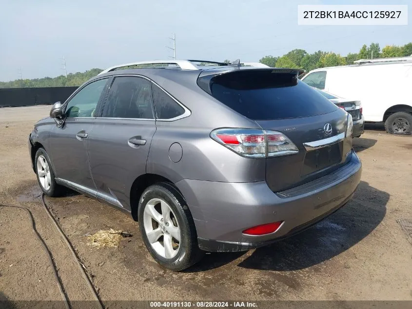 2T2BK1BA4CC125927 2012 Lexus Rx 350