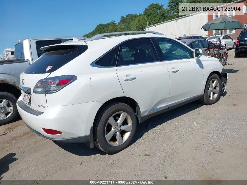 2T2BK1BA4CC123904 2012 Lexus Rx 350