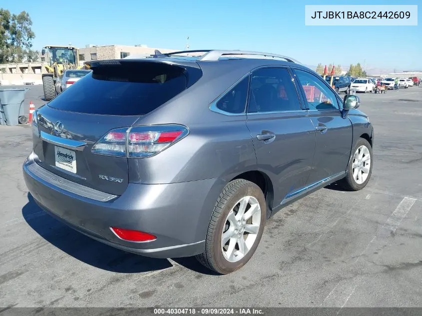 JTJBK1BA8C2442609 2012 Lexus Rx 350