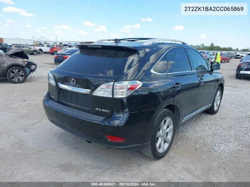 2T2ZK1BA2CC065869 2012 Lexus Rx 350