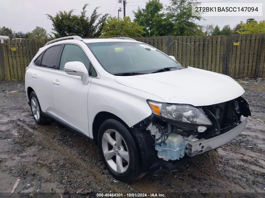 2T2BK1BA5CC147094 2012 Lexus Rx 350 350