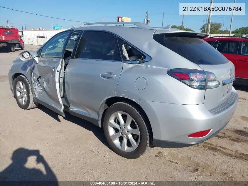 2012 Lexus Rx 350 VIN: 2T2ZK1BA5CC076784 Lot: 40483108