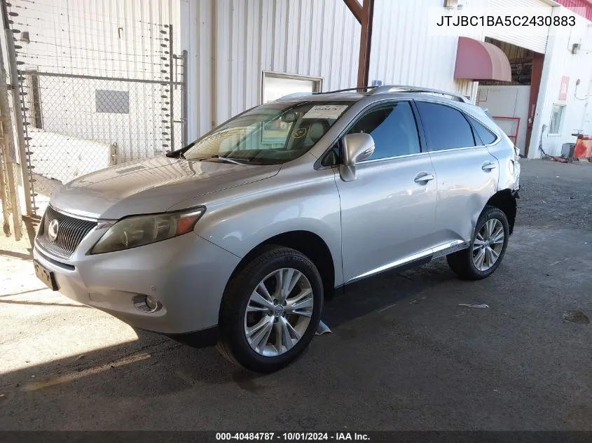 JTJBC1BA5C2430883 2012 Lexus Rx 450H