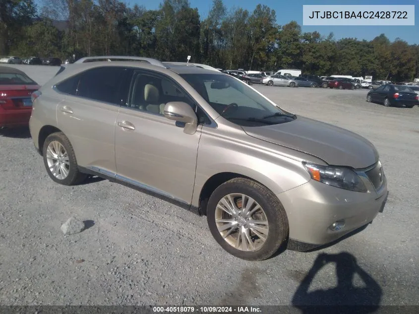 JTJBC1BA4C2428722 2012 Lexus Rx 450