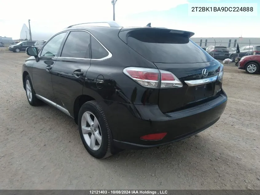 2013 Lexus Rx 350/Base/F Sport VIN: 2T2BK1BA9DC224888 Lot: 12121403