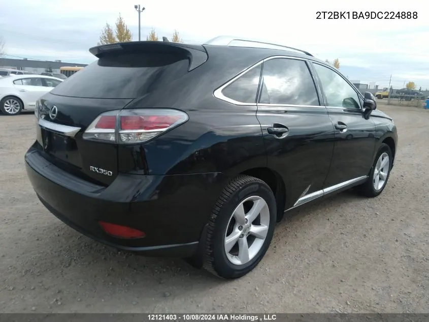 2013 Lexus Rx 350/Base/F Sport VIN: 2T2BK1BA9DC224888 Lot: 12121403