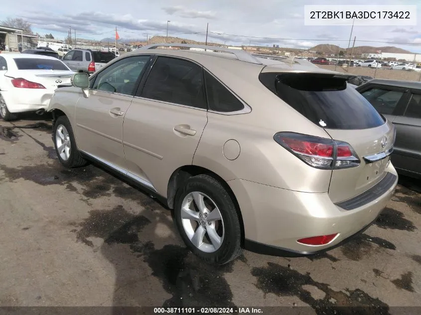 2T2BK1BA3DC173422 2013 Lexus Rx 350